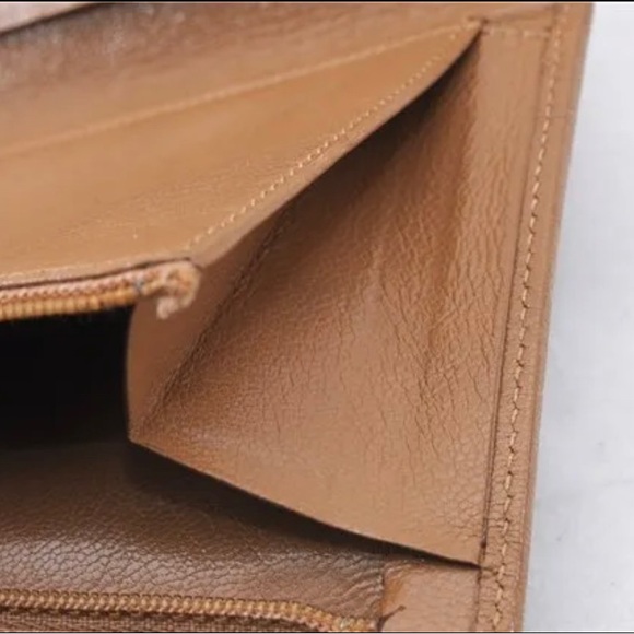 Authentic Celine Canvas Leather Trim Wallet - Picture 5 of 6